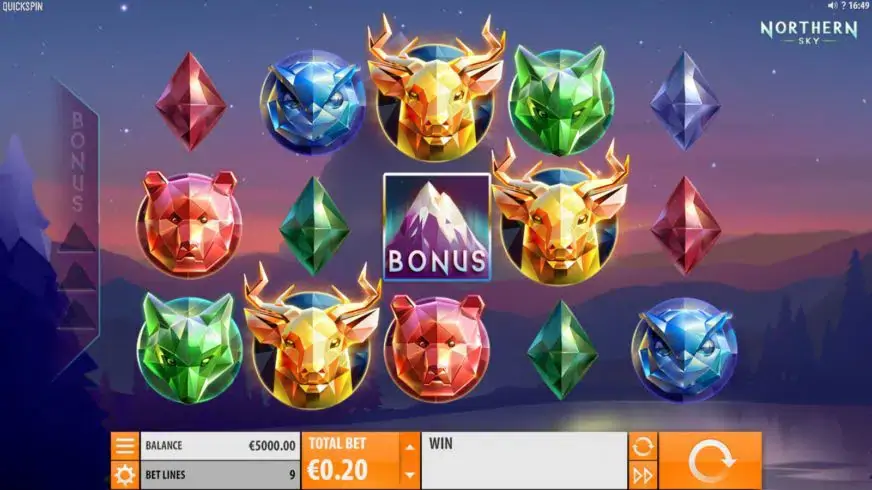 Northern Sky slot screenshot 1