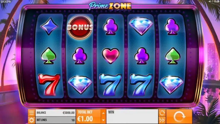 Prime Zone slot screenshot 1