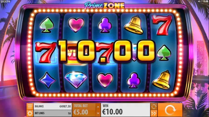 Prime Zone slot screenshot 2