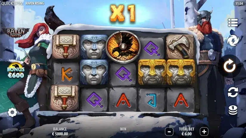 Raven Rising slot screenshot 