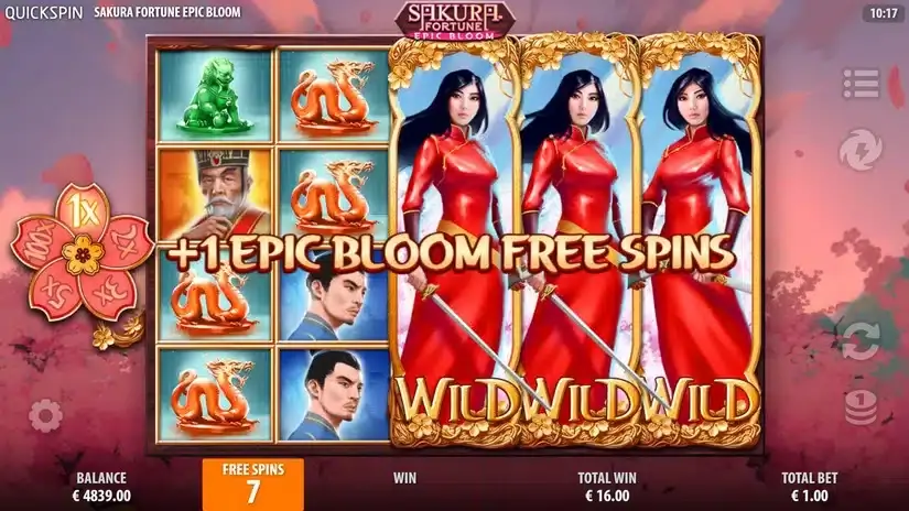 Sakura Fortune Epic Bloom slot screenshot 