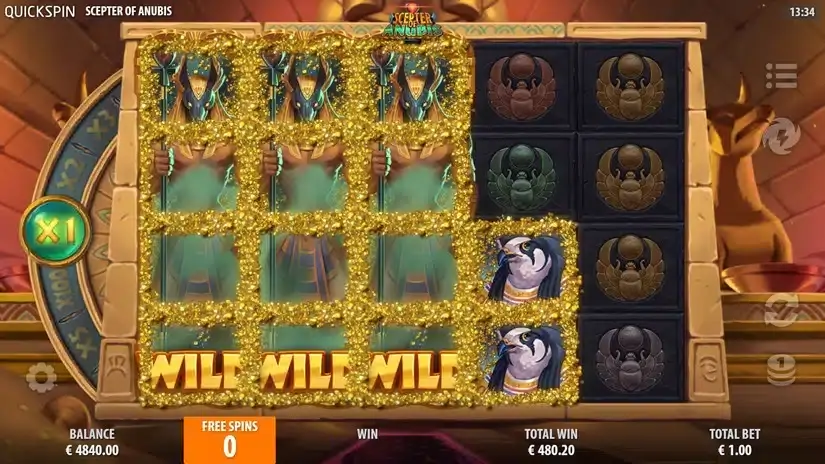 Scepter of Anubis slot screenshot 7