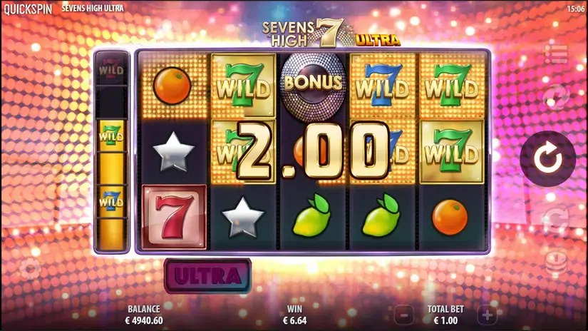 Sevens High Ultra slot screenshot 5