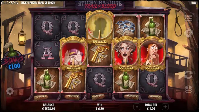 Sticky Bandits Trail of Blood slot screenshot 4