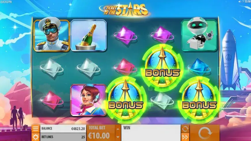 Ticket to the Stars slot screenshot 4