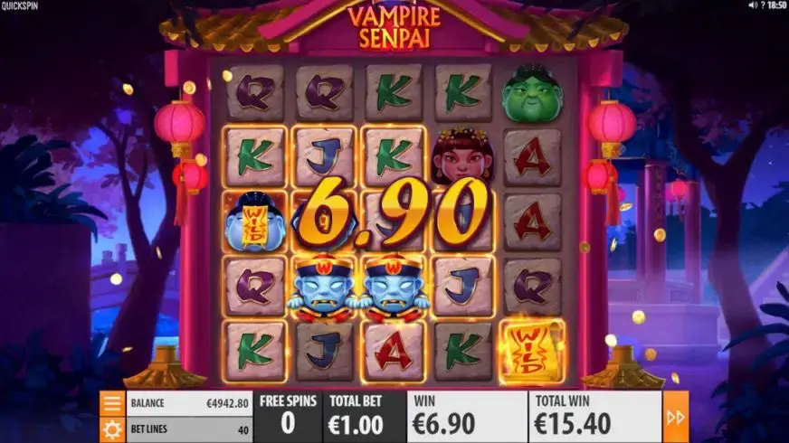 Vampire Senpai slot screenshot 