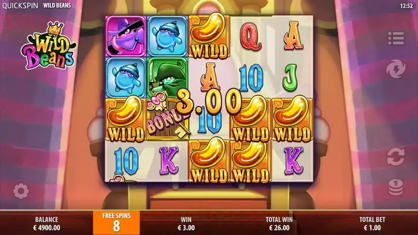 Wild Beans slot screenshot 