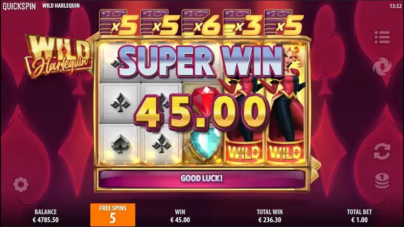 Wild Harlequin slot screenshot 6