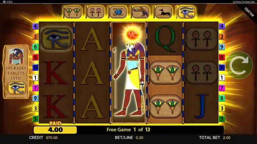 Eye of Horus: The Golden Tablet slot screenshot 5