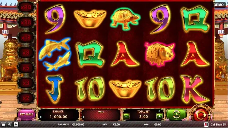 Cai Shen 88 slot screenshot 1