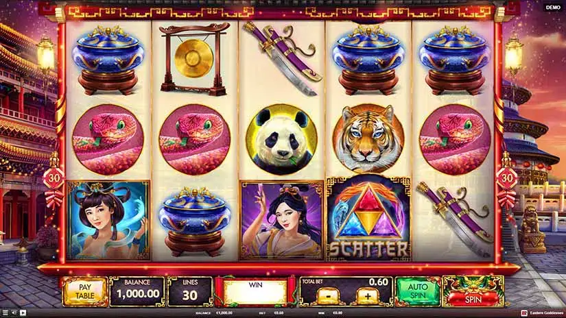 Eastern Goddesses slot screenshot 1