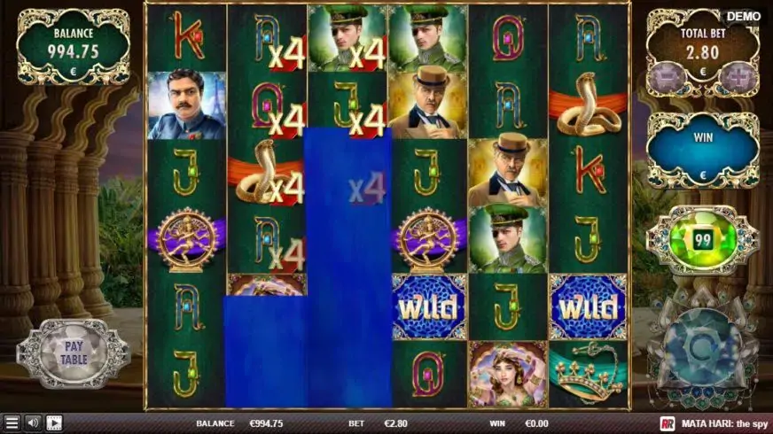 Mata Hari The Spy slot screenshot 3