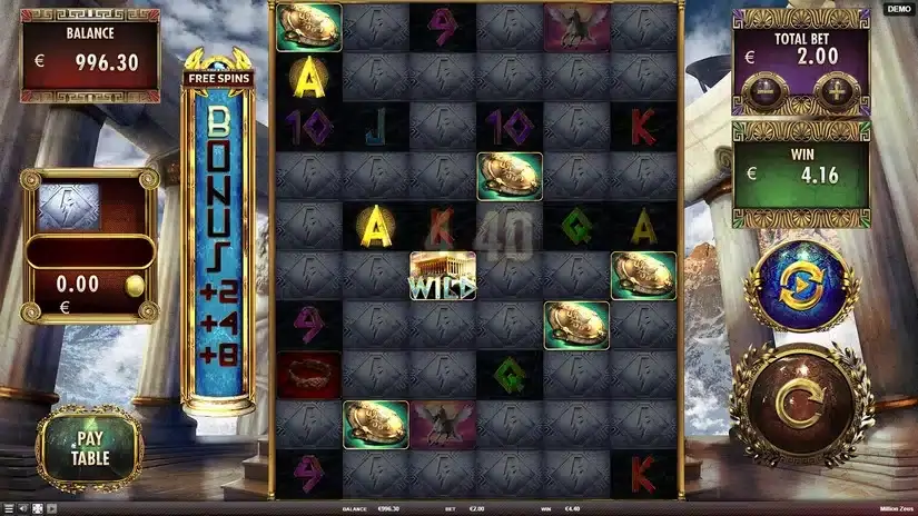 Million Zeus slot screenshot 2