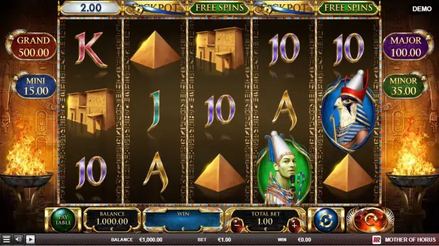 Mother of Horus slot screenshot 