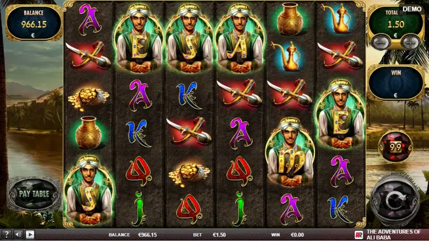 The Adventures of Ali Baba slot screenshot 4