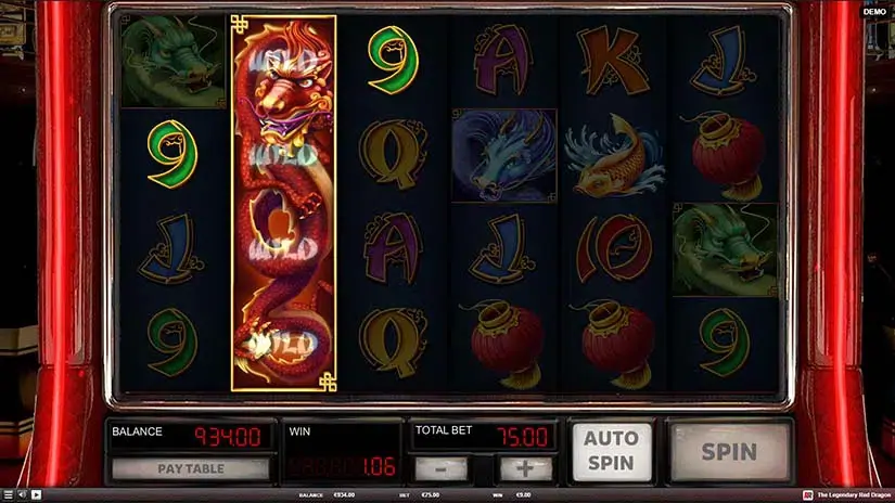 The Legendary Red Dragon slot screenshot 1