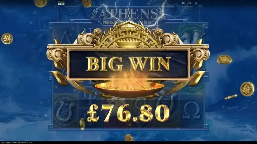 Athens MegaWays slot screenshot 
