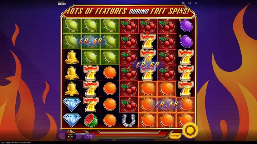 Blazing Clusters slot screenshot 3