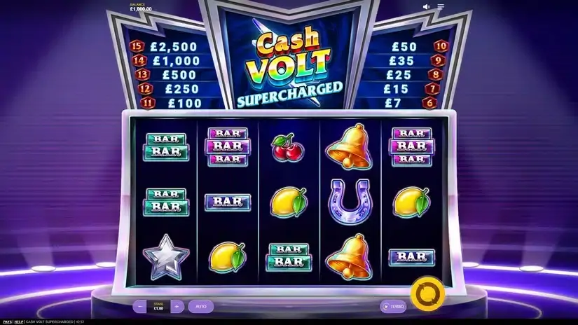 Cash Volt Supercharged slot screenshot 2