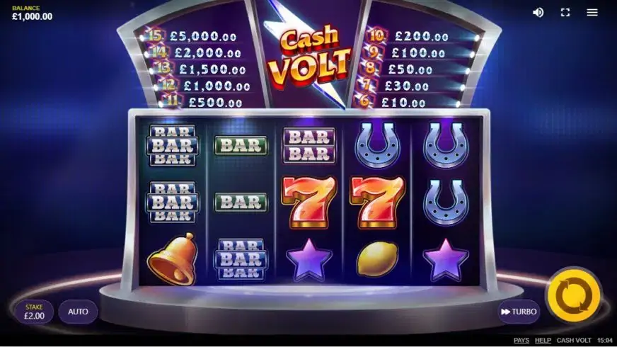Cash Volt slot screenshot 