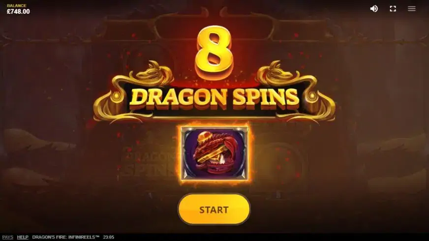 Dragon’s Fire: Infinireels slot screenshot 3