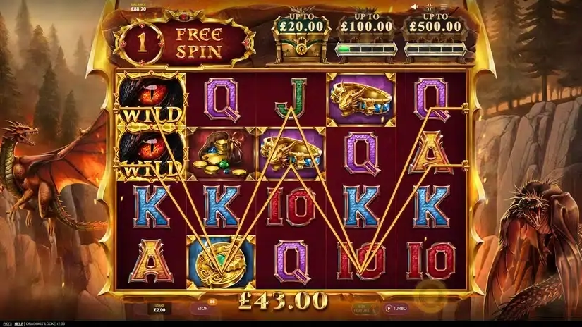 Dragons’ Lock slot screenshot 
