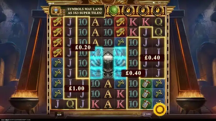 Egypt Clusterbuster slot screenshot 2