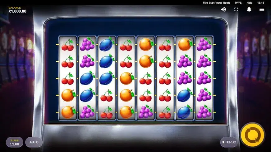 Five Star Power Reels slot screenshot 1
