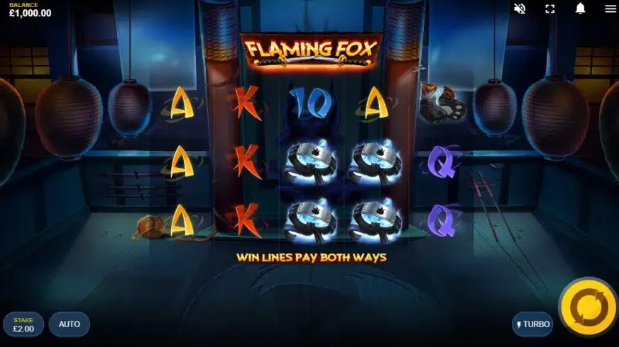 Flaming Fox slot screenshot 1