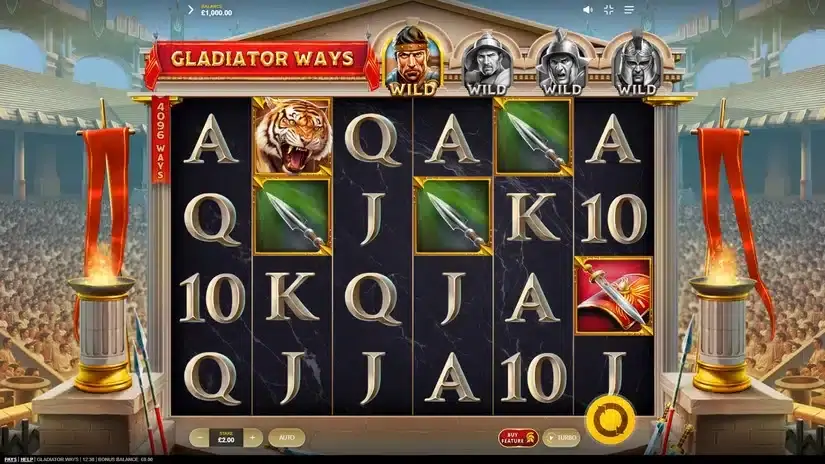 Gladiator Ways slot screenshot 