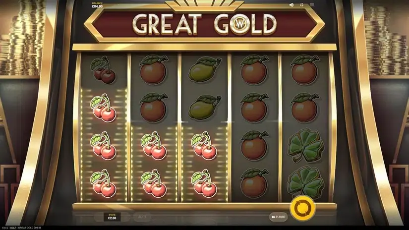 Great Gold slot screenshot 2