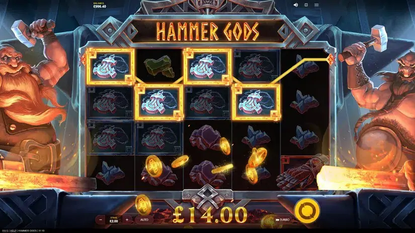 Hammer Gods slot screenshot 3
