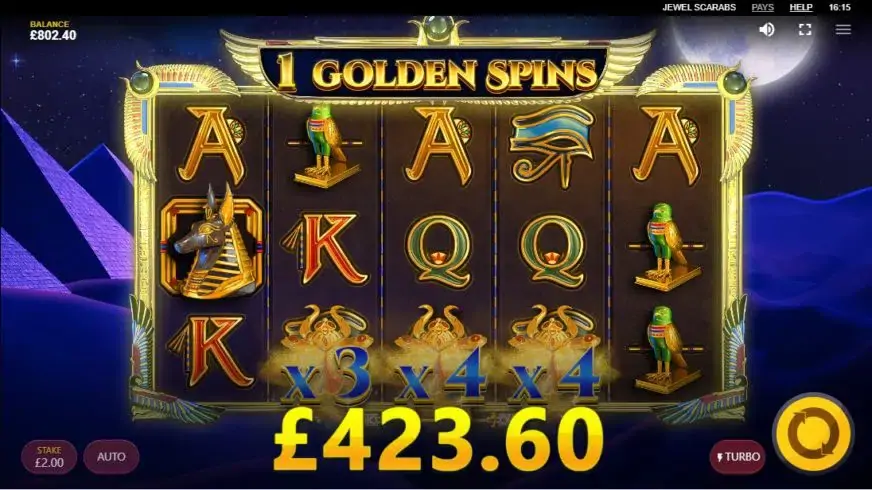 Jewel Scarabs slot screenshot 5