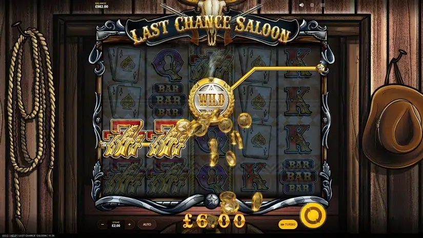 Last Chance Saloon slot screenshot 2