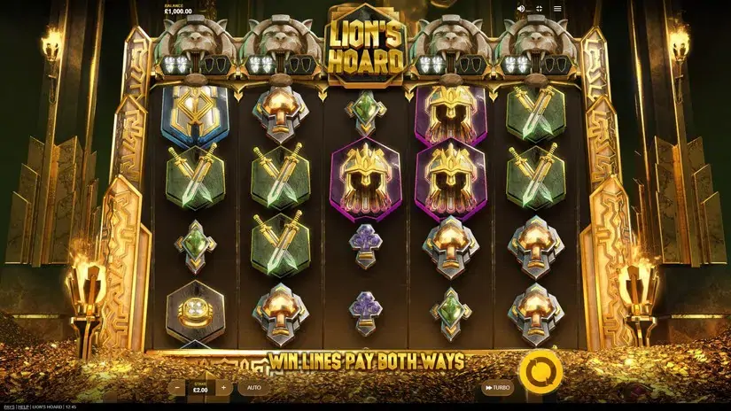 Lion’s Hoard slot screenshot 1