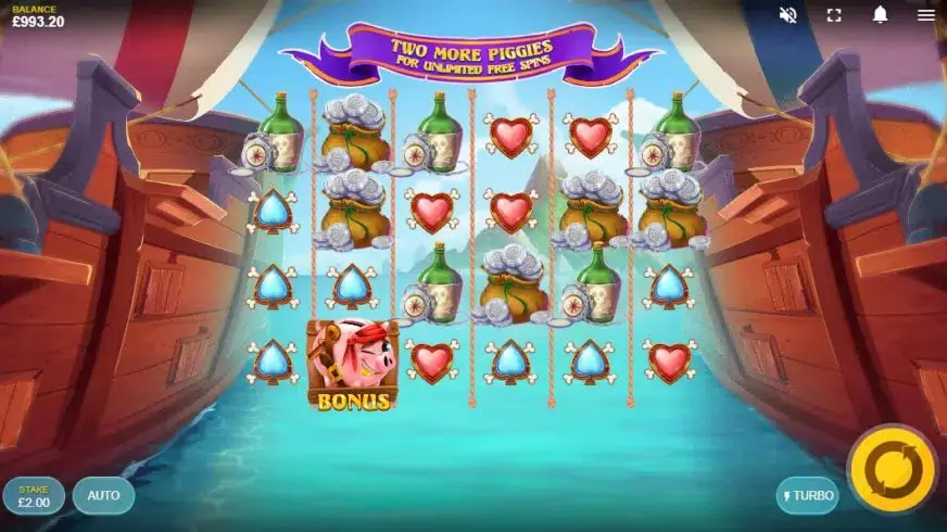 Piggy Pirates slot screenshot 3