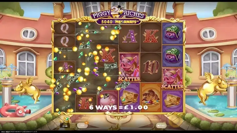 Piggy Riches 2 Megaways slot screenshot 