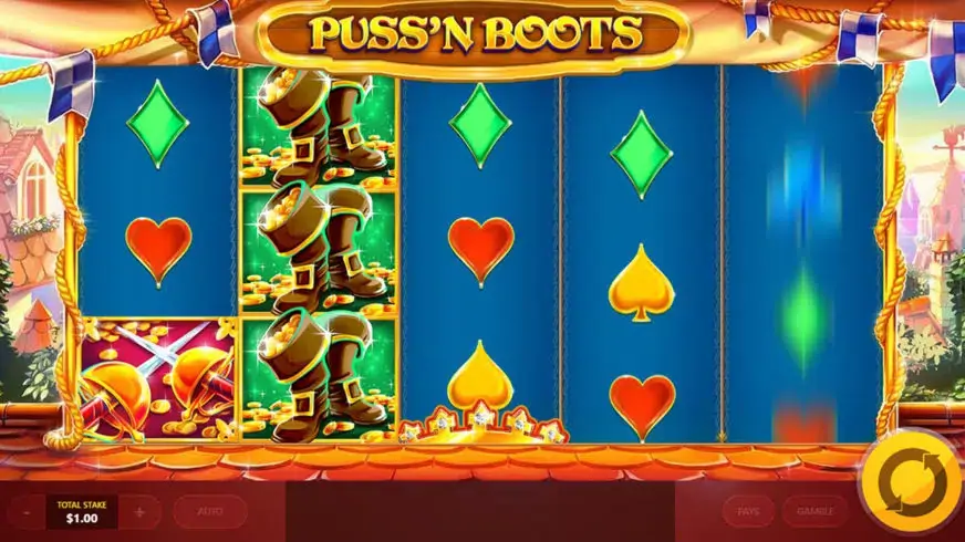 Puss’N Boots slot screenshot 1