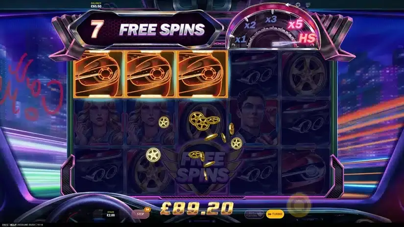 Redline Rush slot screenshot 