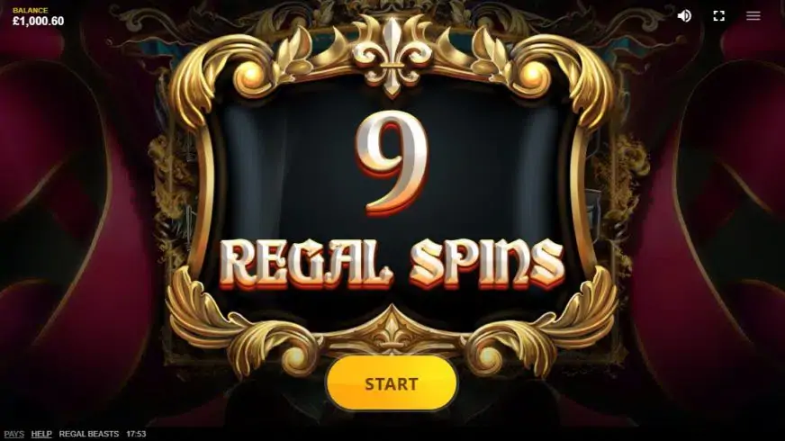 Regal Beasts slot screenshot 2