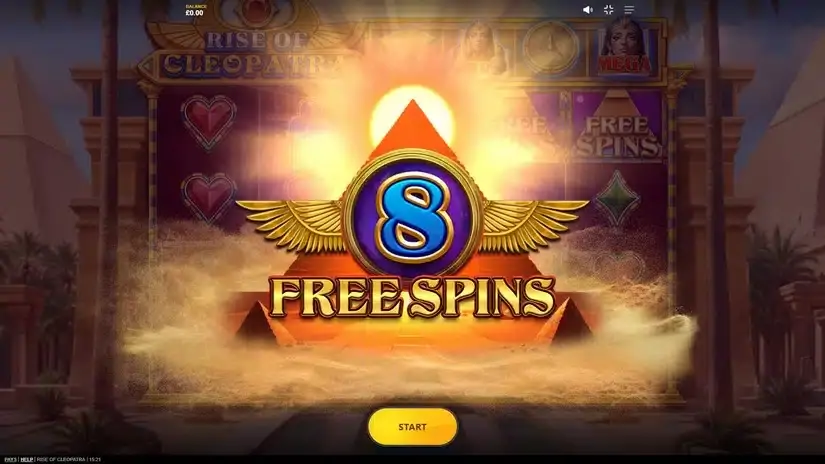 Rise of Cleopatra slot screenshot 3