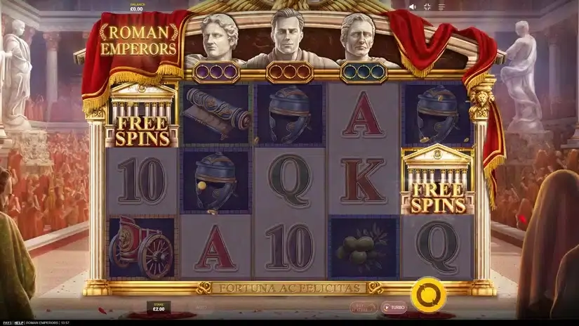 Roman Emperors slot screenshot 