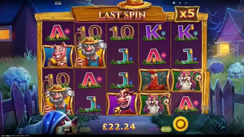 Sheep Gone Wild slot screenshot 