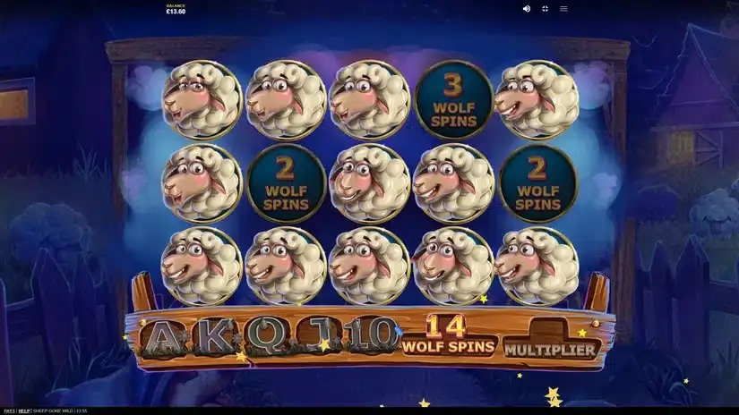 Sheep Gone Wild slot screenshot 6