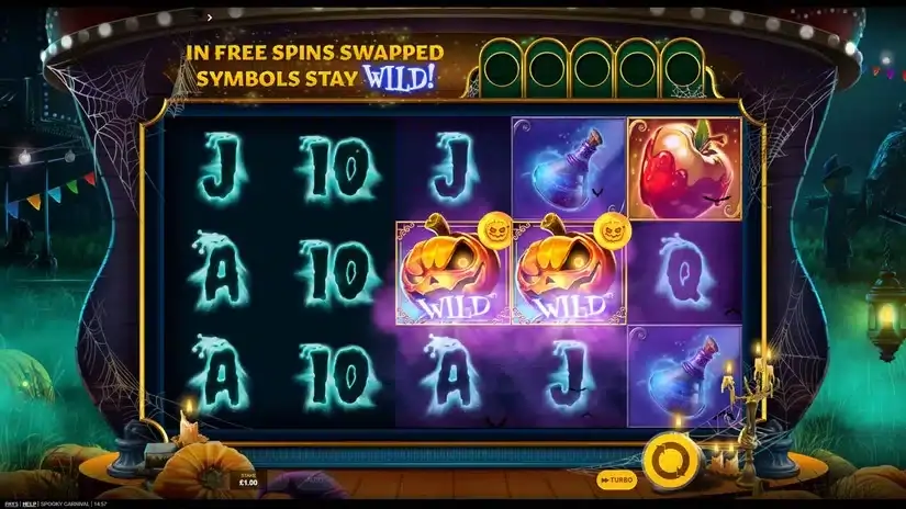 Spooky Carnival slot screenshot 2