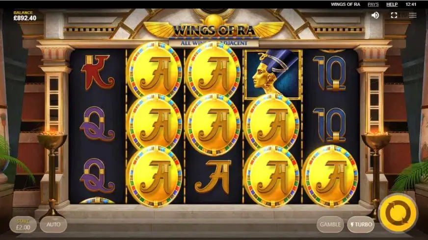 Wings of Ra slot screenshot 3