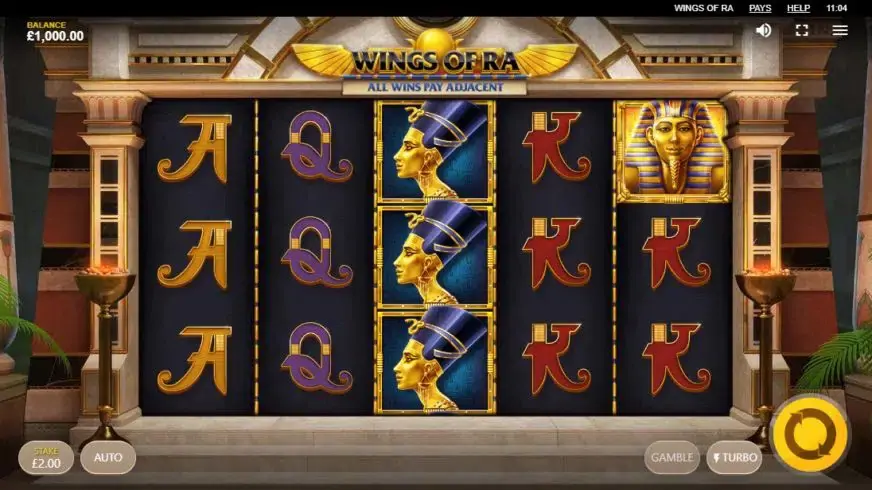 Wings of Ra slot screenshot 1