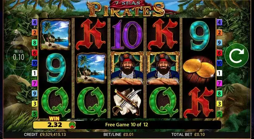 7 Seas Pirates slot screenshot 1