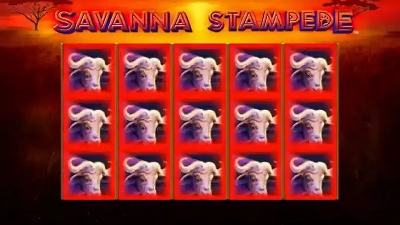 Savanna Stampede slot screenshot 3