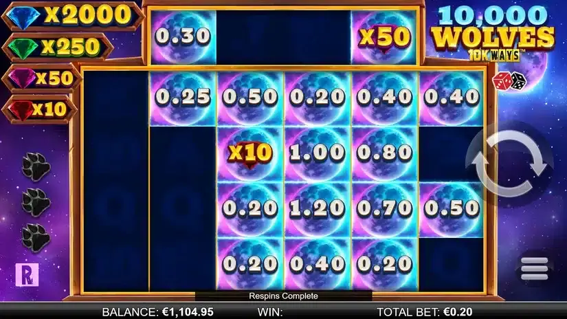 10,000 Wolves 10K Ways slot screenshot 
